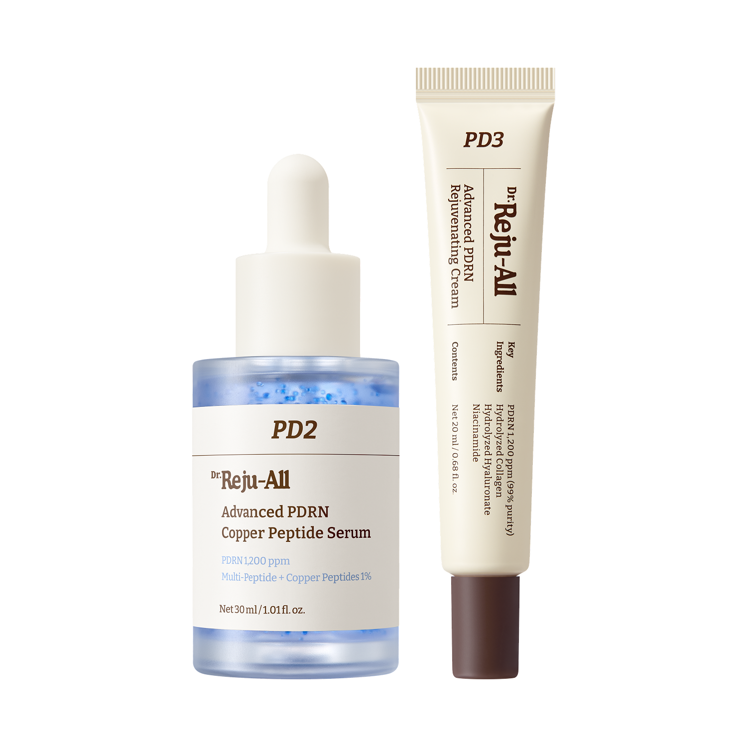 Firming & Glass Skin Duo: Advanced PDRN Copper Peptide Serum + Advanced PDRN Rejuvenating Cream
