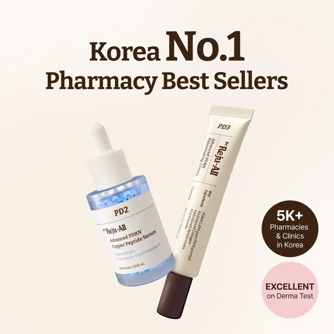 Firming & Glass Skin Duo: Advanced PDRN Copper Peptide Serum + Advanced PDRN Rejuvenating Cream