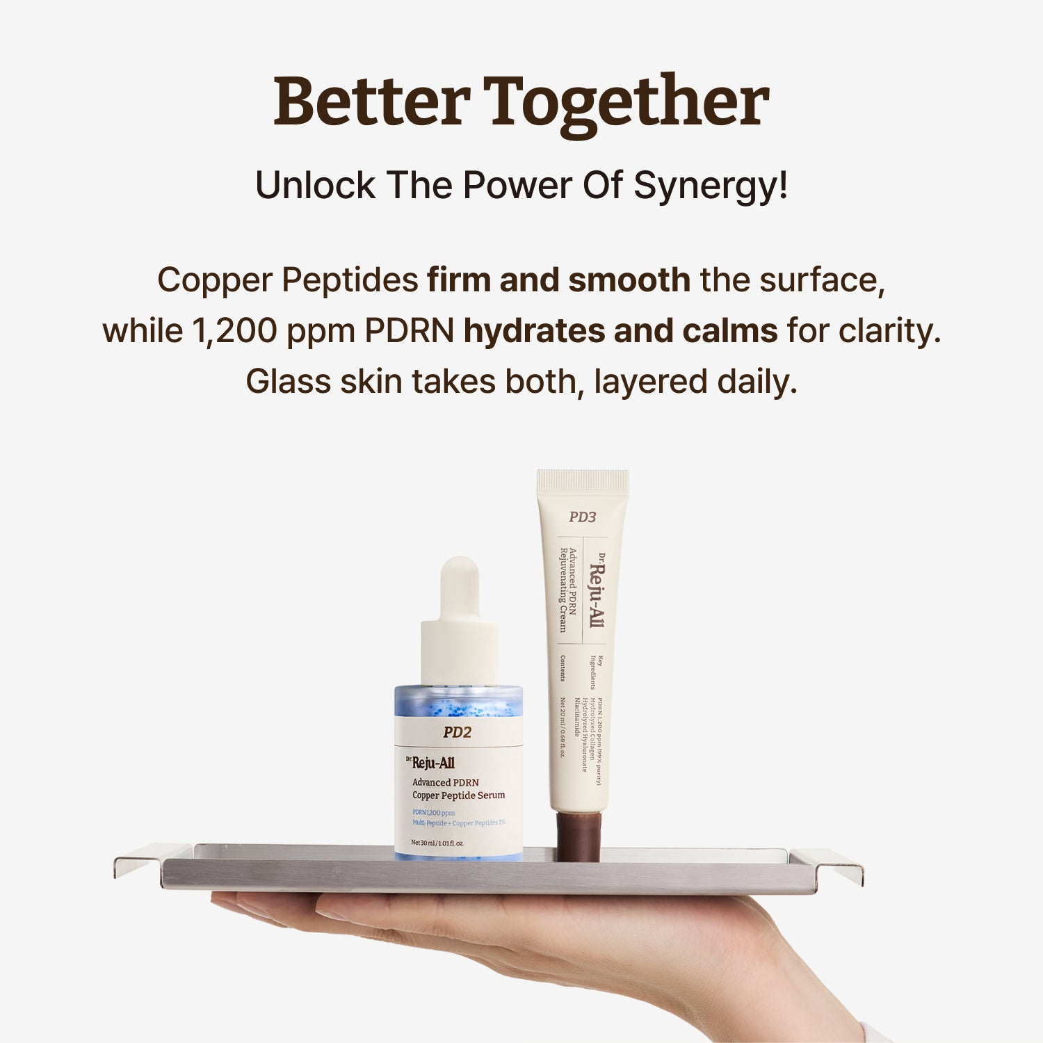 Firming & Glass Skin Duo: Advanced PDRN Copper Peptide Serum + Advanced PDRN Rejuvenating Cream